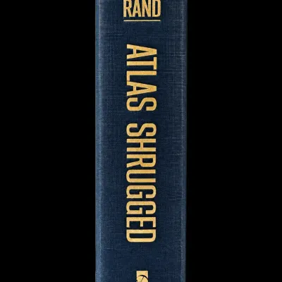 Ayn Rand Atlas Shrugged Hardcover Book Dutton Publisher Blue Cloth Gold Lettering