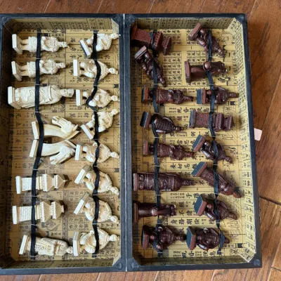 Sale Photo Thumbnail #136: Chess set pcs.