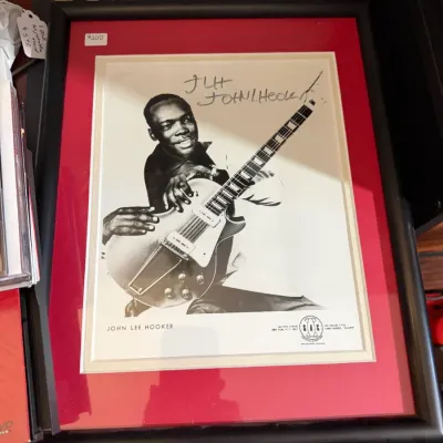 Sale Photo Thumbnail #109: Signed pic by John Lee Hooker