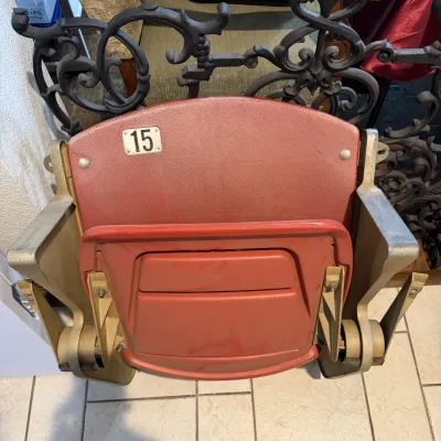 Sale Photo Thumbnail #37: Original stadium seat from Turnpike Stadium,  -  Arlington Stadium, 1965-1994