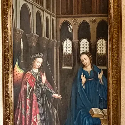 Sale Photo Thumbnail #182: The Annunciation (1434-36) custom framed print 