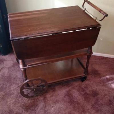Mahogany Tea Cart