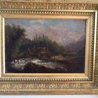 Listed artist Helmer Bryn, California, 1885-1935 oil painting on board
