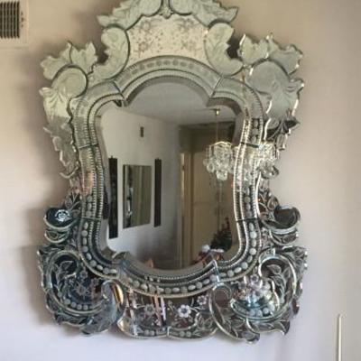 Large Venetian mirror, 48" x 38"