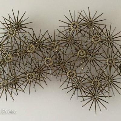 Brutalist Nail Starburst Wall Art