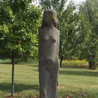 7-8 foot Volcanic rock Statue